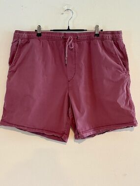 American Eagle Outfitters Men's Flat Front Shorts in Dusty Rose